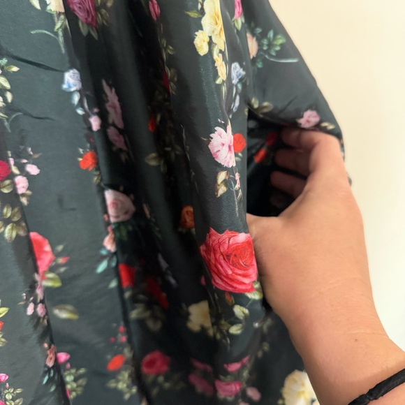 Rachel Antonoff x Nuuly Garden Party Green Floral Mini Dress SIZE 16 - Picture 7 of 8